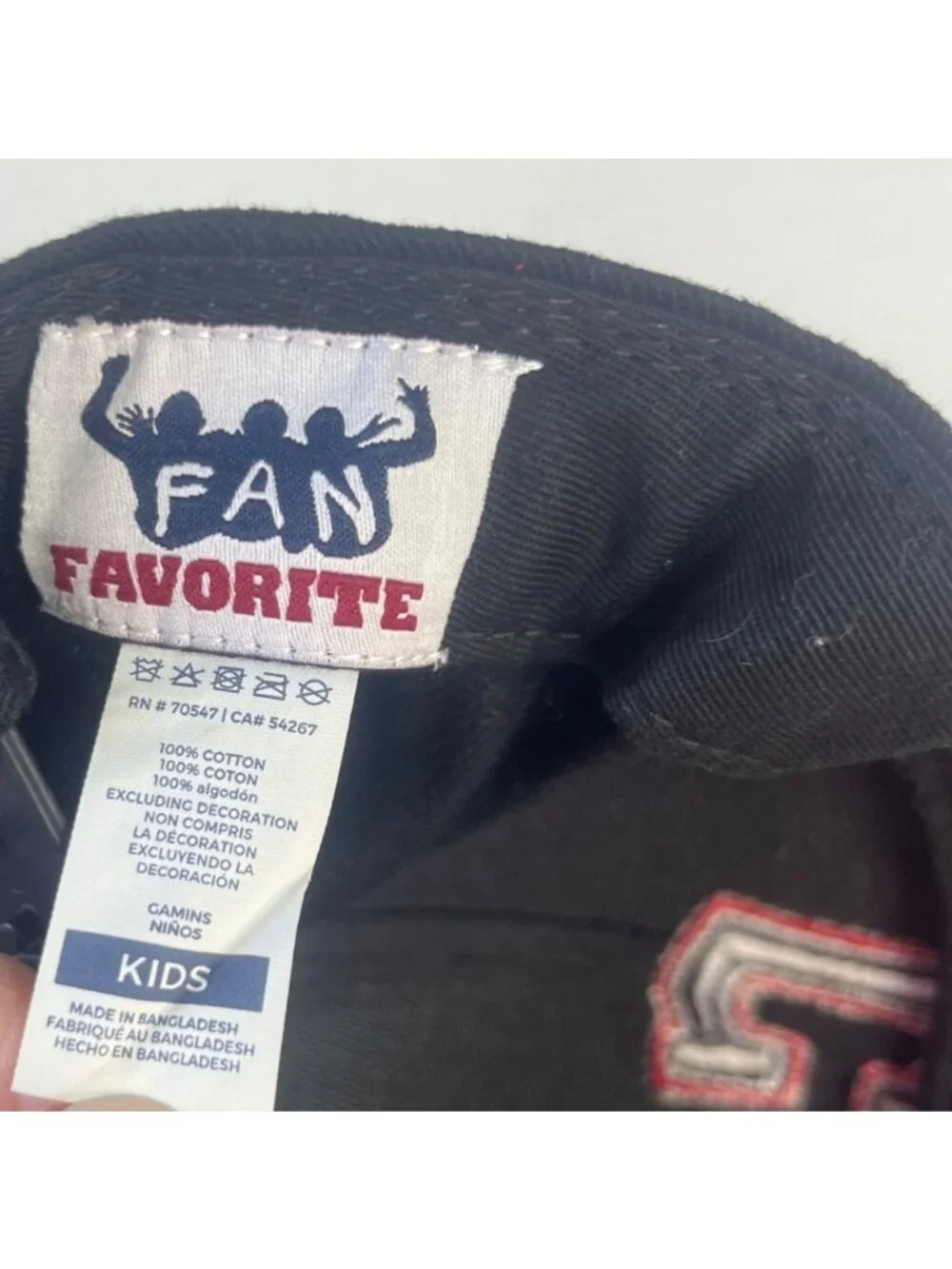 Cleveland Guardians Kids Adjustable Baseball Cap Hat Black Red New Fanwear